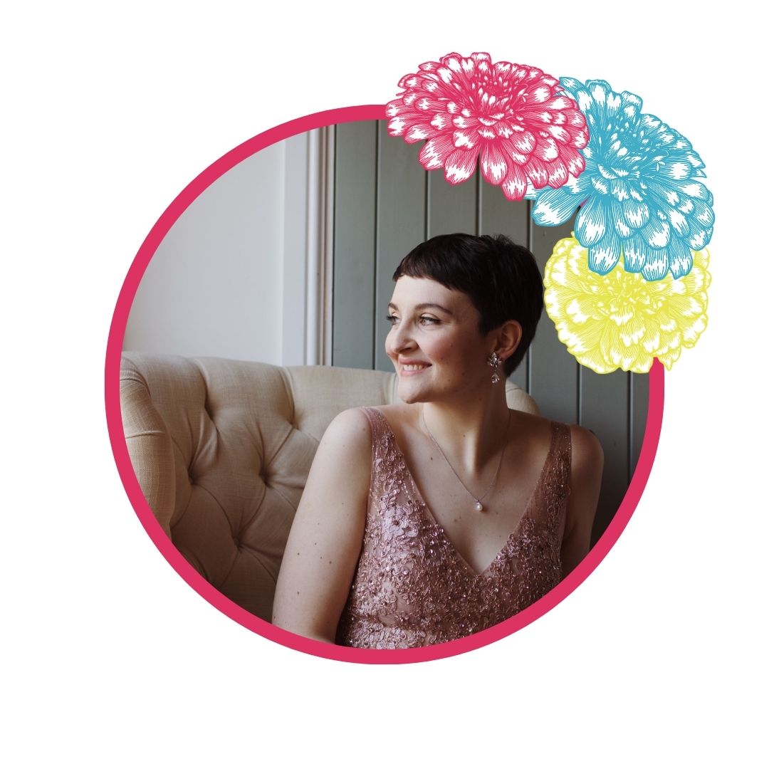 jess may weddings a beautiful bride who looks like audrey hepburn and has a dusky rose dress and dark cropped hair.