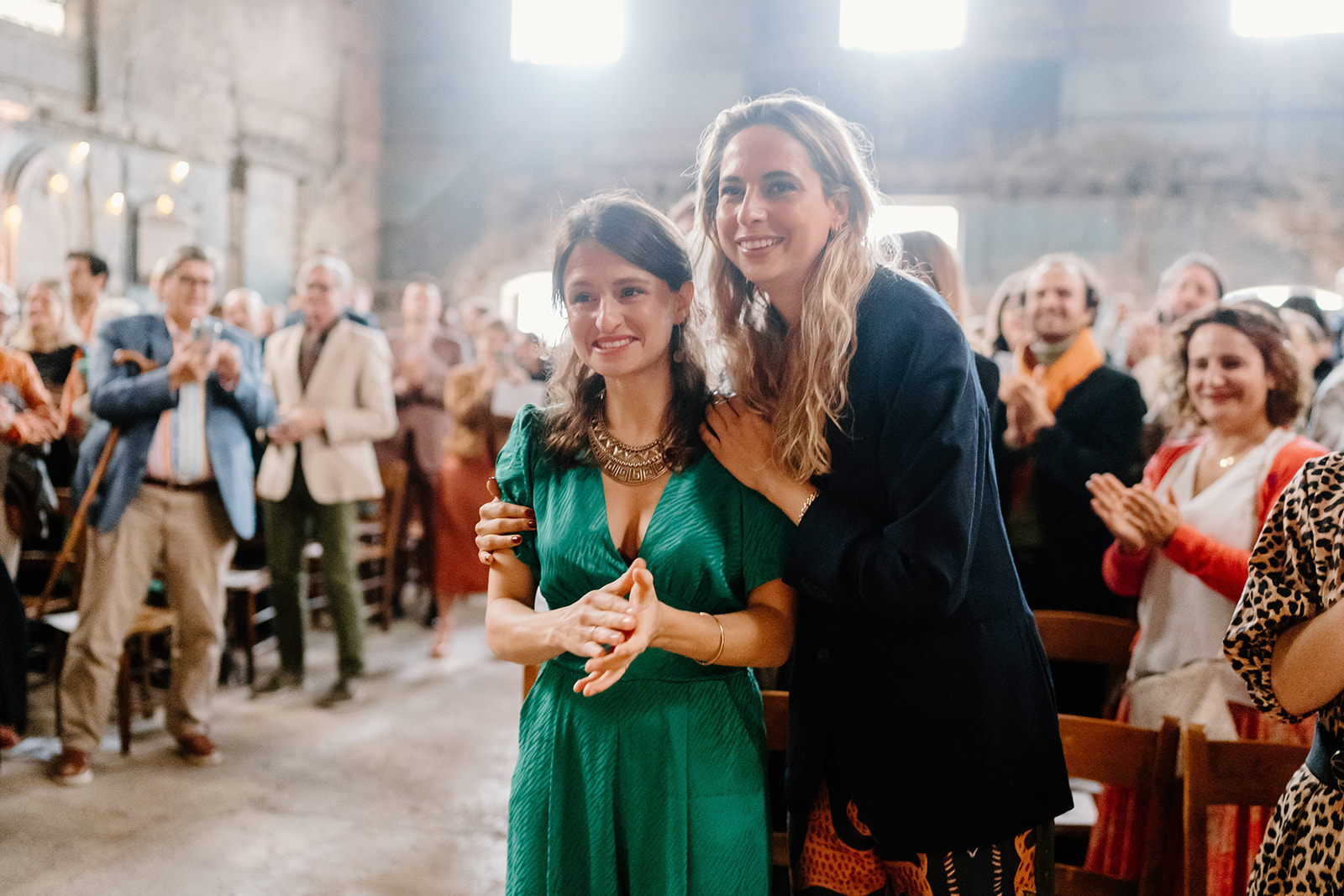 London wedding asylum chapel 2 young white women so engaged in the ceremony that the image makes the viewer emotional. It is deeply moving.