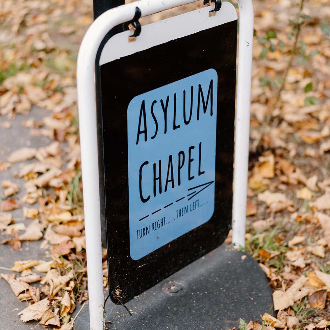 London Micro Weddings Venue London venue Asylum Chapel sign